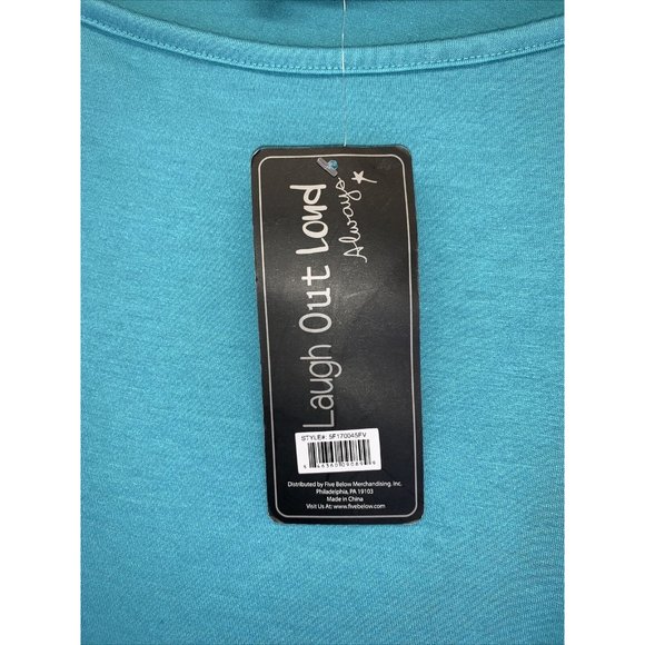 Laugh Out Loud Always Womens Lot Of 2 Blue Cold Shoulder Crop Tank Tops Size M- - Picture 4 of 8